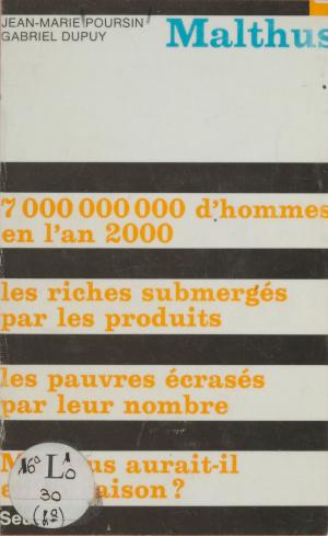 Cover of the book Malthus by Yves Barel
