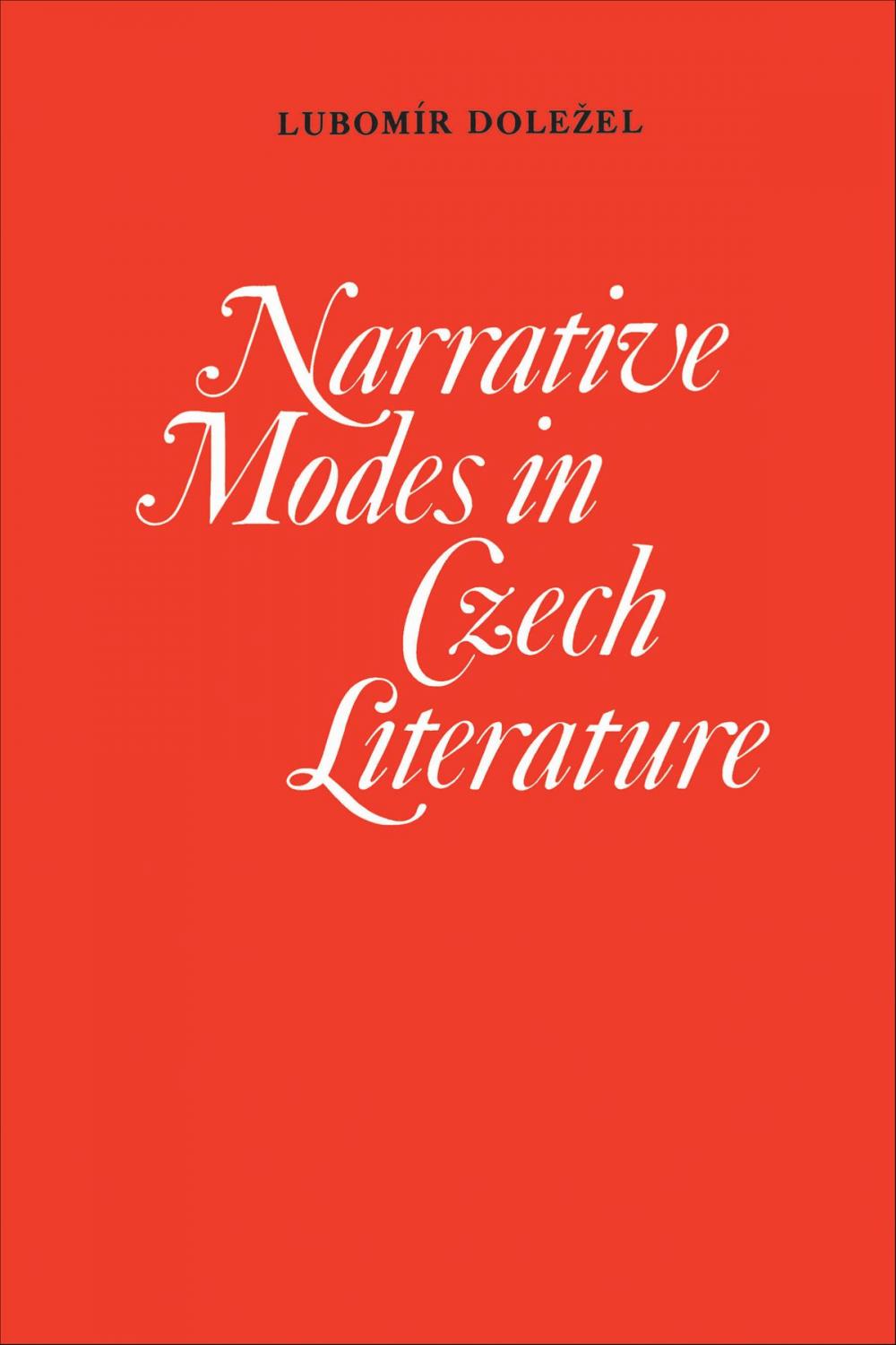 Big bigCover of Narrative Modes in Czech Literature