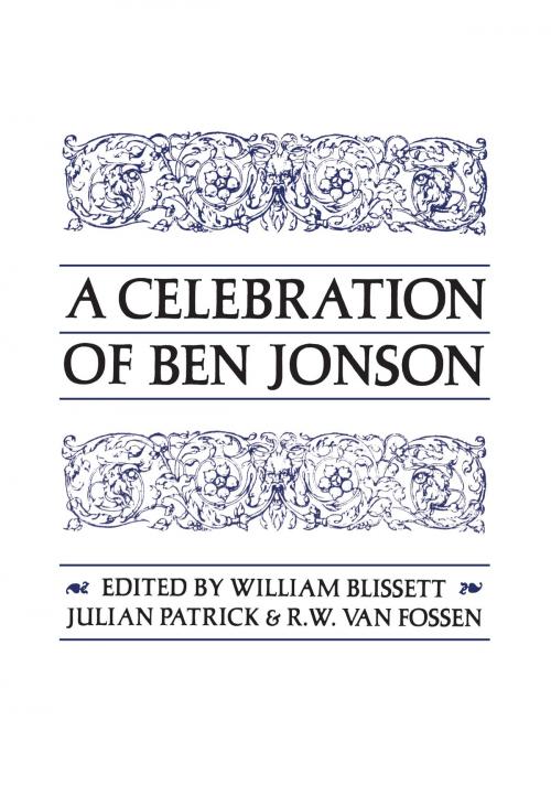 Cover of the book A Celebration of Ben Jonson by , University of Toronto Press, Scholarly Publishing Division