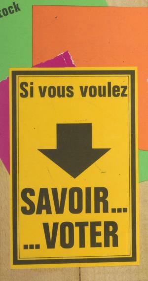 Cover of the book Si vous voulez savoir voter by Serge Rezvani