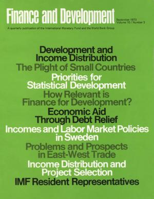 Cover of the book Finance & Development, September 1973 by Bjoern Rother, Gaelle Pierre, Davide Lombardo, Risto Herrala, Priscilla Toffano, Erik Roos, Allan G Auclair, Karina Manasseh