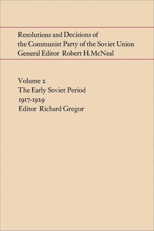 Cover of the book Resolutions and Decisions of the Communist Party of the Soviet Union Volume 2 by , University of Toronto Press, Scholarly Publishing Division