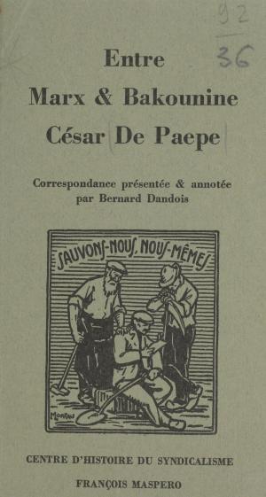 Cover of the book Entre Marx et Bakounine : César De Paepe by Anne-Marie Lugan