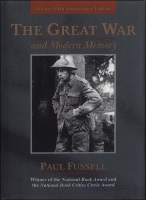 Book cover of The Great War And Modern Memory