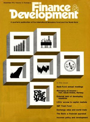 Book cover of Finance & Development, December 1976