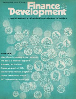 Book cover of Finance & Development, September 1976