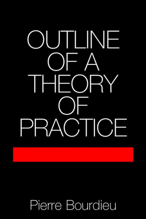 Cover of the book Outline of a Theory of Practice by Pierre Bourdieu, Cambridge University Press