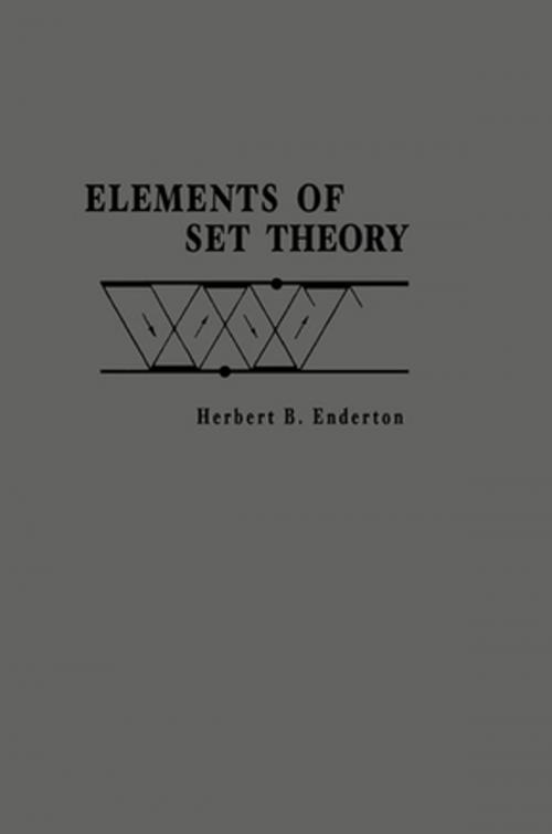 Cover of the book Elements of Set Theory by Herbert B. Enderton, Elsevier Science