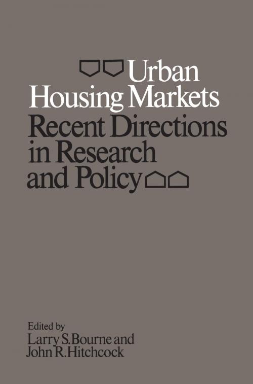 Cover of the book Urban Housing Markets by , University of Toronto Press, Scholarly Publishing Division