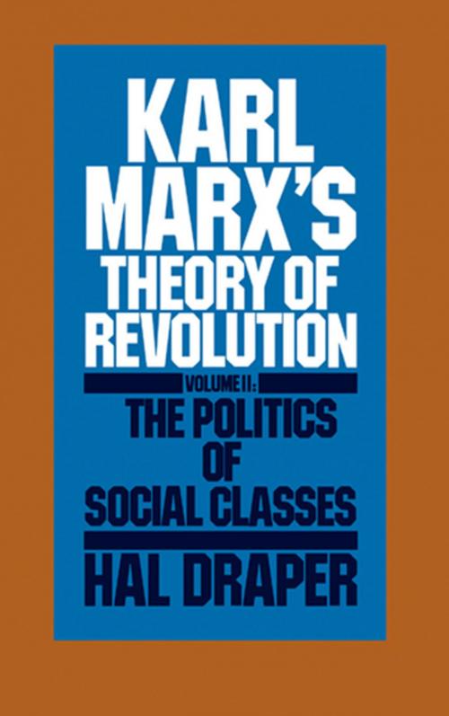 Cover of the book Karl Marx’s Theory of Revolution Vol. II by Hal Draper, Monthly Review Press
