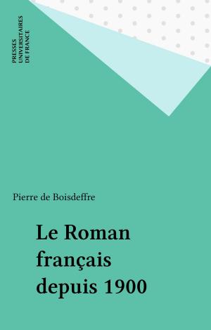 Book cover of Le Roman français depuis 1900