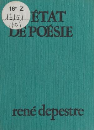 Cover of the book En état de poésie by Régine Saint-Criq, Nathalie Prévost