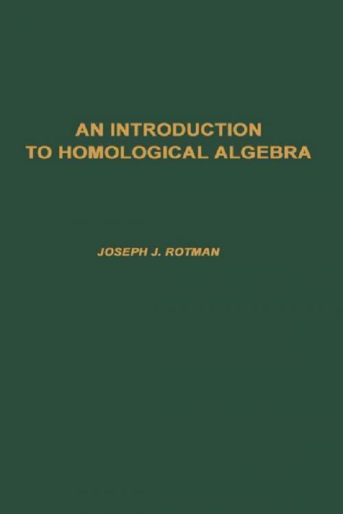 Cover of the book Introduction to Homological Algebra, 85 by Joseph J. Rotman, Elsevier Science