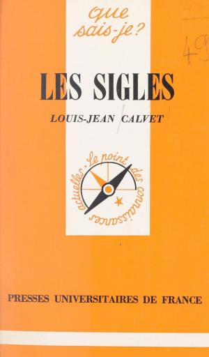 Cover of the book Les sigles by Michel Meyer