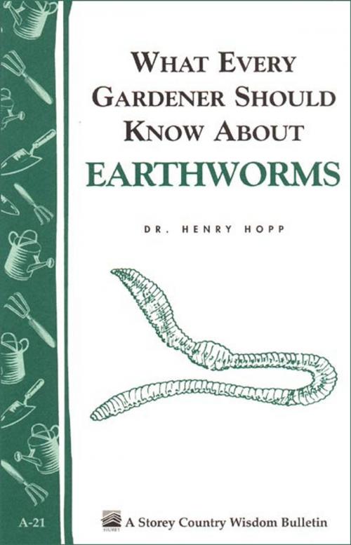 Cover of the book What Every Gardener Should Know About Earthworms by Henry Hopp, Storey Publishing, LLC
