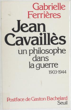 Cover of the book Jean Cavaillès by Pawel H. Dembinski