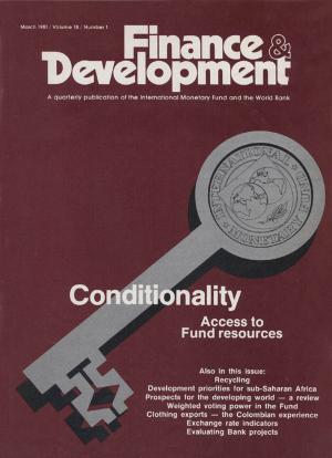 Cover of the book Finance & Development, March 1981 by Mark Mr. Taylor, Peter Mr. Isard, Morris Mr. Goldstein, Paul Mr. Masson