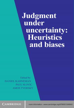 Cover of the book Judgment under Uncertainty by David Sterratt, Bruce Graham, David Willshaw, Andrew Gillies