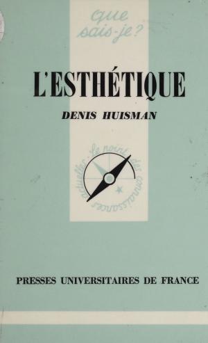 Cover of the book L'Esthétique by René Zazzo