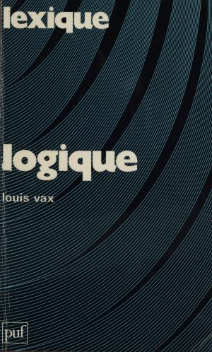 Cover of the book Logique by Pierre-Marie Baudonnière, René Zazzo