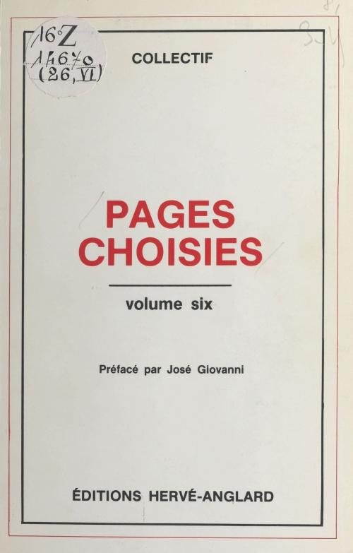 Cover of the book Pages choisies by Suzanne Prou, FeniXX réédition numérique