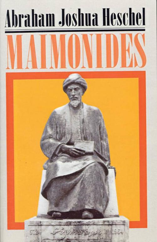 Cover of the book Maimonides by Abraham Joshua Heschel, Farrar, Straus and Giroux