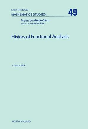 Cover of the book History of Functional Analysis by Christina Cie