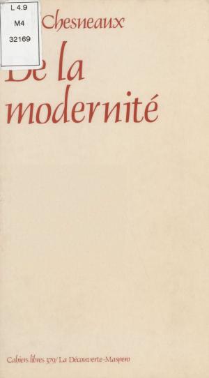 Cover of the book De la modernité by Étienne Balibar