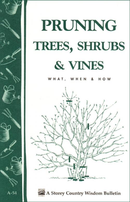 Cover of the book Pruning Trees, Shrubs & Vines by Editors of Garden Way Publishing, Storey Publishing, LLC