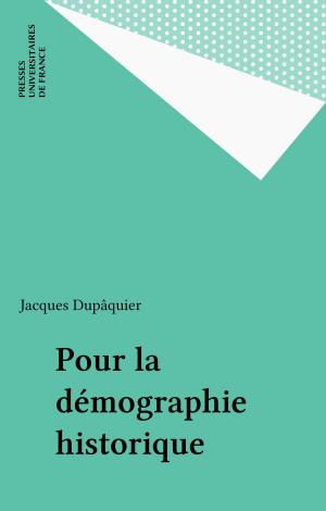 Cover of the book Pour la démographie historique by Tony Cartano, Brigitte Massot