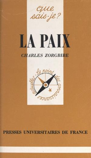 Cover of the book La paix by Émile Bréhier, Paul Masson-Oursel