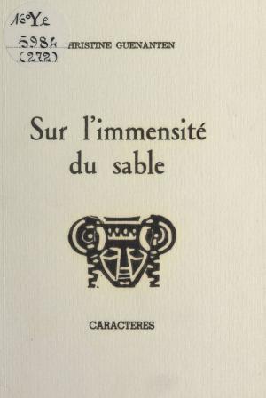 Cover of the book Sur l'immensité du sable by Jacques Éladan, Bruno Durocher