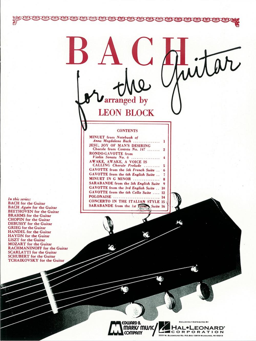 Big bigCover of Bach for Guitar (Songbook)