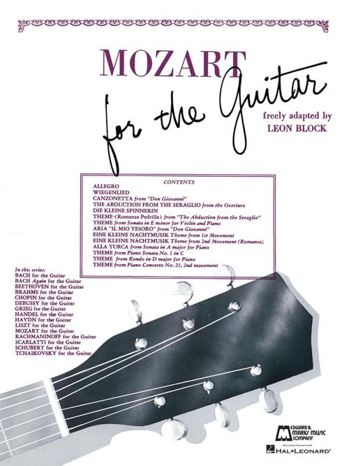 Cover of the book Mozart for Guitar (Songbook) by Wolfgang Amadeus Mozart, Hal Leonard