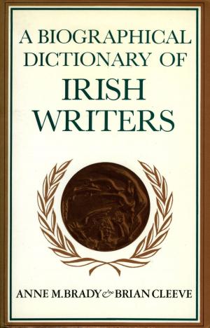 Cover of the book A Biographical Dictionary of Irish Writers by J.P. Donleavy