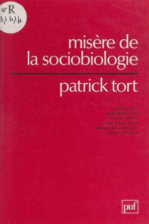 Cover of the book Misère de la sociobiologie by Émile Tersen, Paul Angoulvent