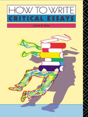 Book cover of How to Write Critical Essays
