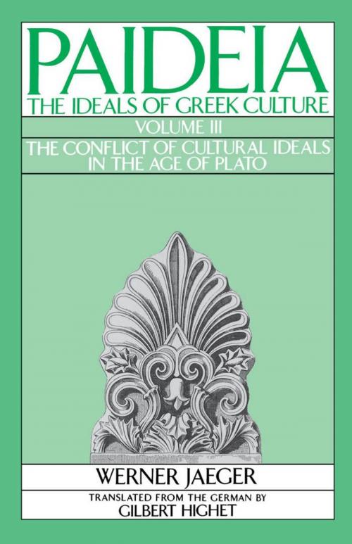 Cover of the book Paideia: The Ideals of Greek Culture by Werner Jaeger, Oxford University Press