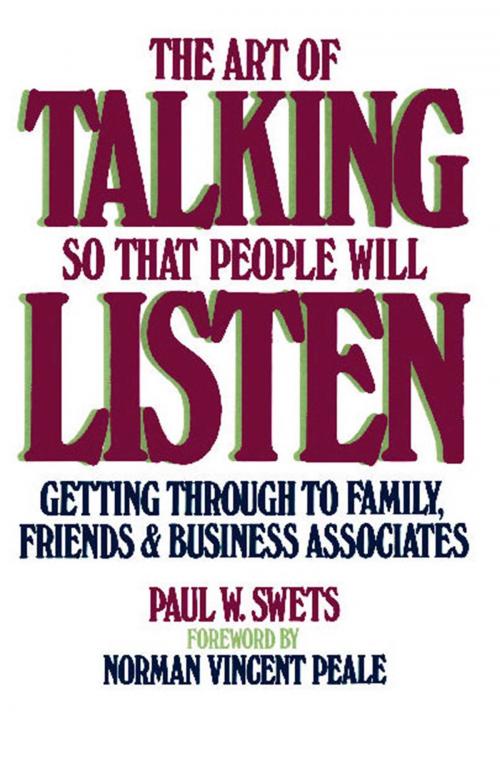 Cover of the book The Art of Talking So That People Will Listen by Paul W. Swets, Touchstone