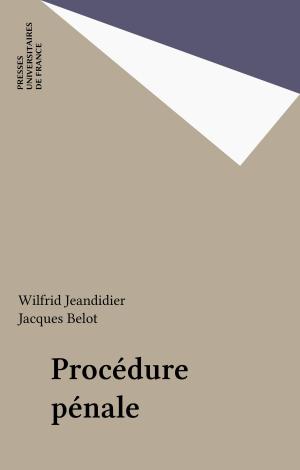 Cover of the book Procédure pénale by Jean-Pierre Klein