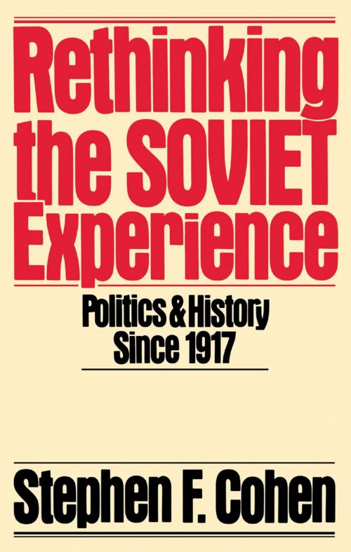 Cover of the book Rethinking the Soviet Experience by Stephen F. Cohen, Oxford University Press