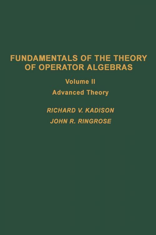 Cover of the book Fundamentals of the theory of operator algebras. V2 by UNKNOWN AUTHOR, Elsevier Science