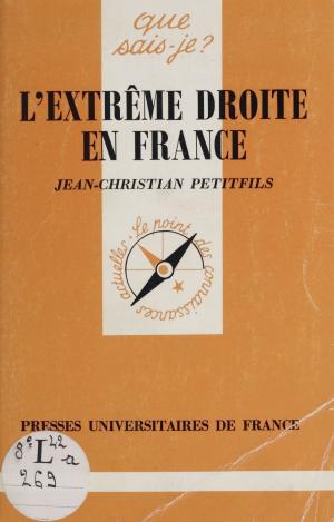 Cover of the book L'Extrême-droite en France by Yves Charles Zarka
