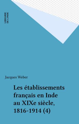 Cover of the book Les établissements français en Inde au XIXe siècle, 1816-1914 (4) by Danielle Mitterrand