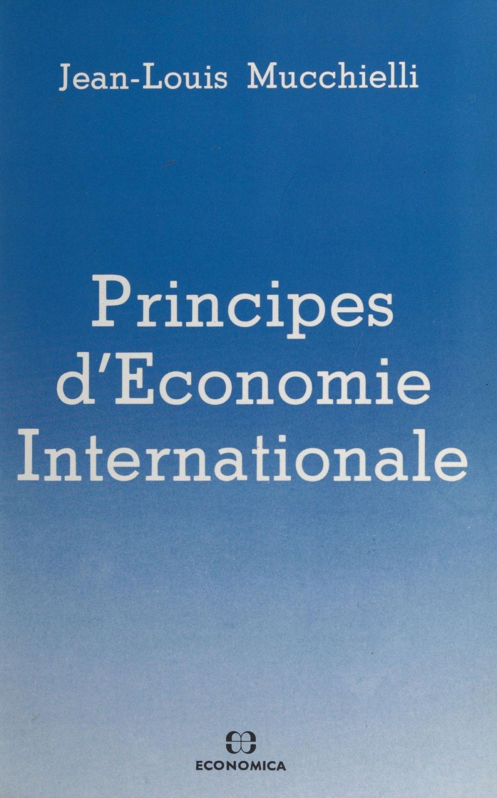 Big bigCover of Principes d'économie internationale (1) : Le commerce international