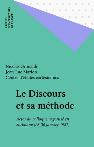 Cover of the book Le Discours et sa méthode by Jean-Marie Barbier, Olga Galatanu