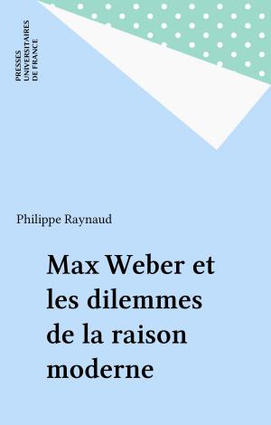 Book cover of Max Weber et les dilemmes de la raison moderne