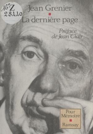 Cover of the book La Dernière Page by Guy Benoît, Joseph Brodski, Madeleine Chapsal