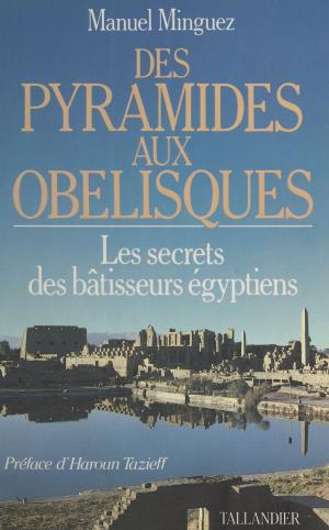 Cover of the book Des pyramides aux obélisques : les secrets des bâtisseurs égyptiens by Nicolas Cluzeau