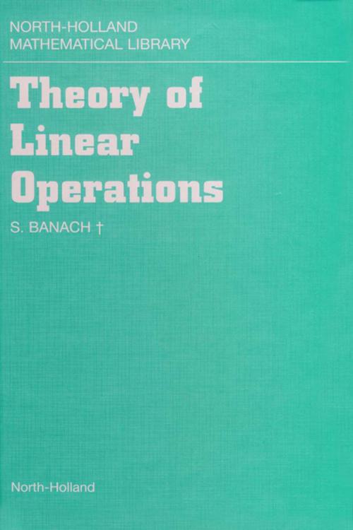Cover of the book Theory of Linear Operations by S. Banach, Elsevier Science